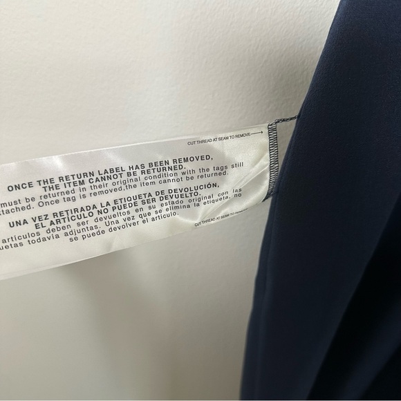 NWT Dress the Population Alondra Blouson Sheath Dress Midnight Navy Blue Medium - Picture 11 of 14